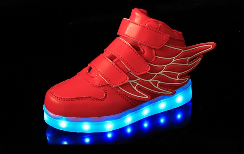 Red Angel Wing LED Shoes - Kids