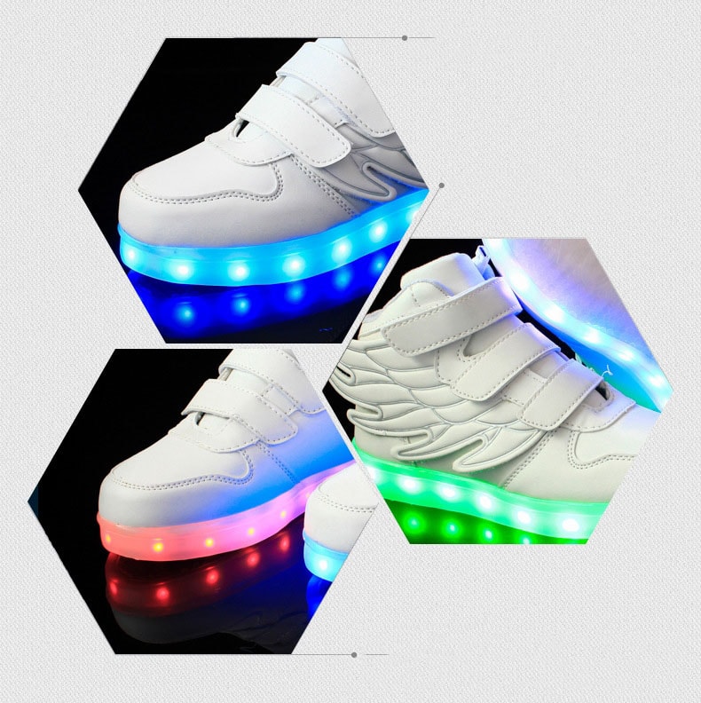 Red Angel Wing LED Shoes - Kids