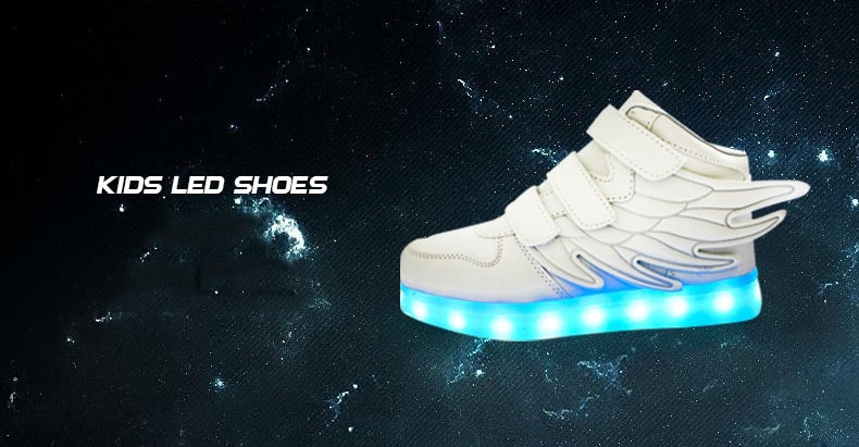 Red Angel Wing LED Shoes - Kids