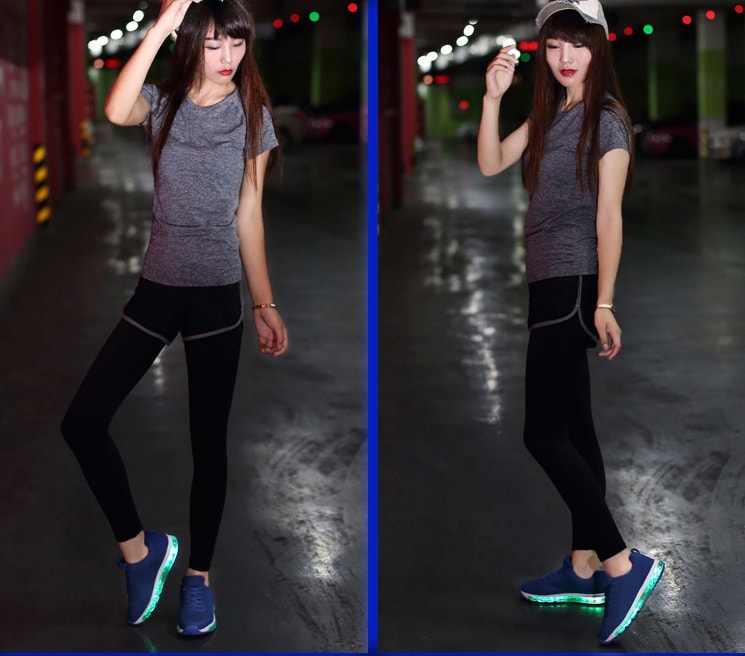 Blue Tide LED Sport Shoes - Female