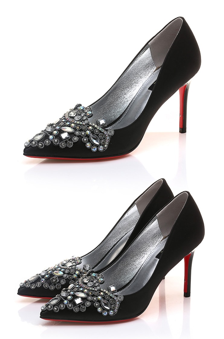 Black Rhinestone Shoes U&X Original