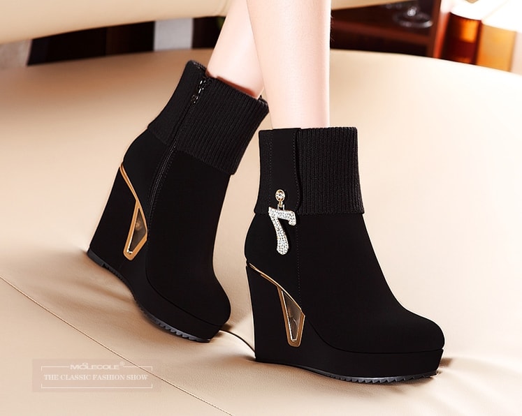 Black Fashion High Heel Moolecole Original