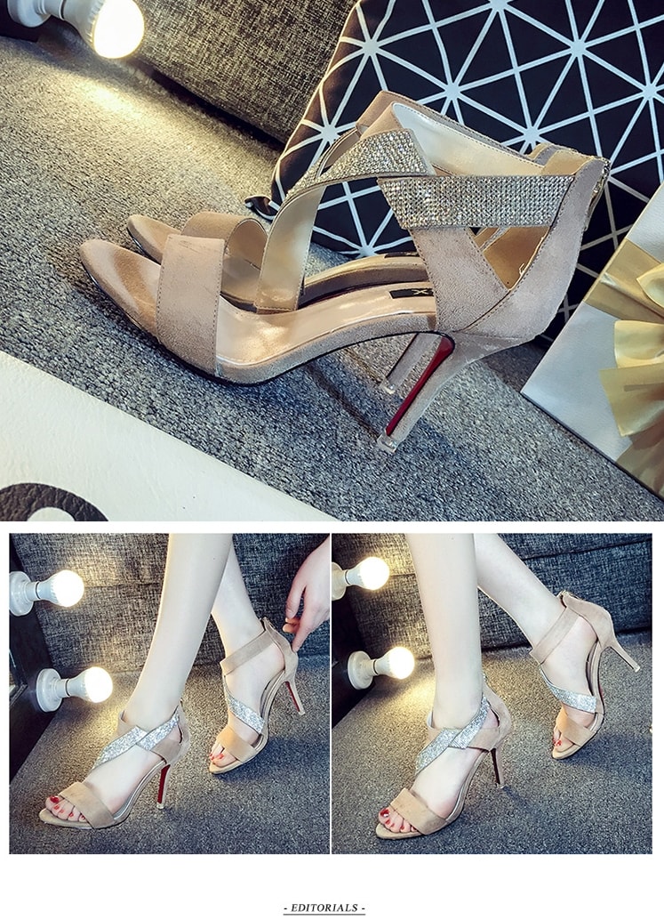 Beige Summer High Heels U&X Original