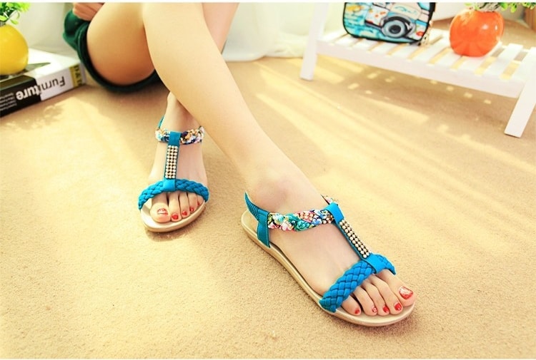 Blue Bohemian Sandal Import