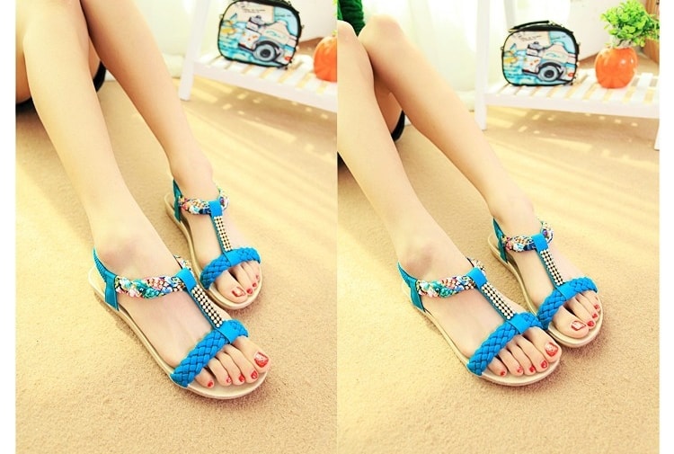 Blue Bohemian Sandal Import