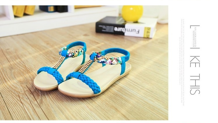 Blue Bohemian Sandal Import