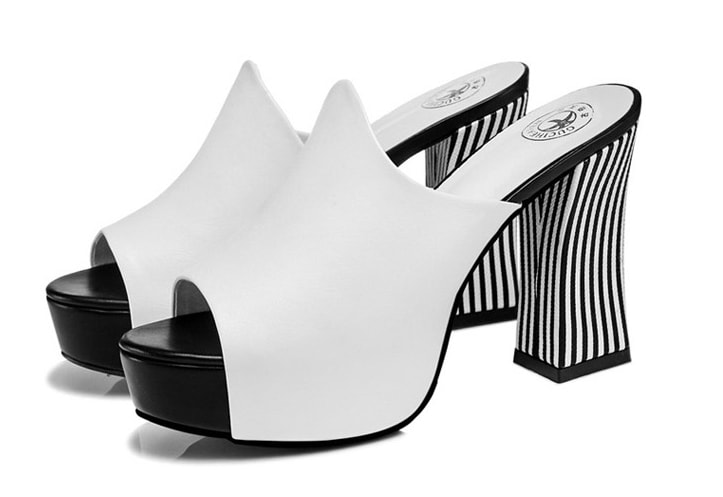 White Peep Toe Sandal GuciHeaven Original