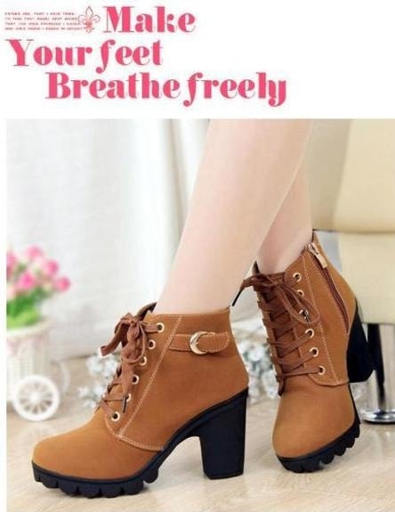 Yellow Casual Martin Boots Import