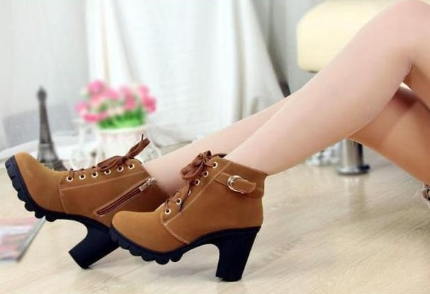 Yellow Casual Martin Boots Import