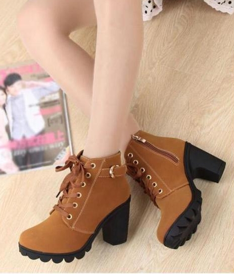 Yellow Casual Martin Boots Import