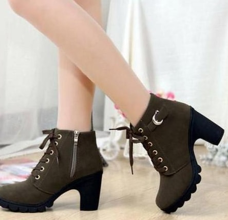 Green Casual Martin Boots Import