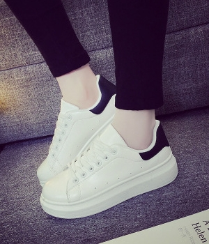 Black Thick Crust Sneakers Import