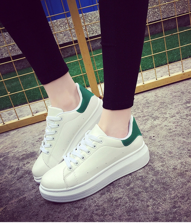 Green Thick Crust Sneakers Import