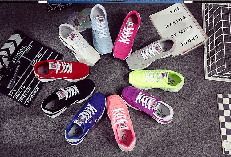 Rose Red Casual Sport Sneakers Import