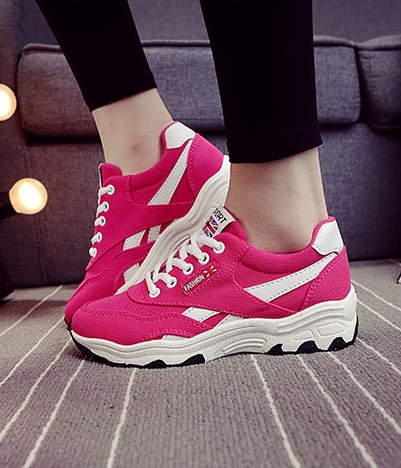 Rose Red Casual Sport Sneakers Import