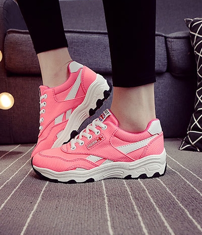 Pink Casual Sport Sneakers Import