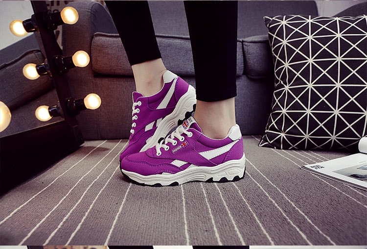 Purple Casual Sport Sneakers Import