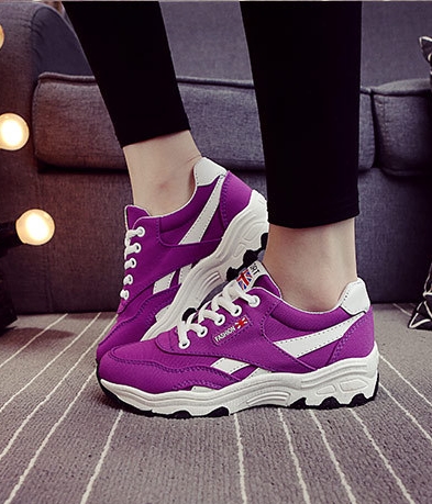 Purple Casual Sport Sneakers Import