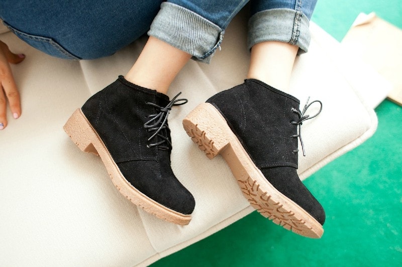 Black Student Martin boots Import