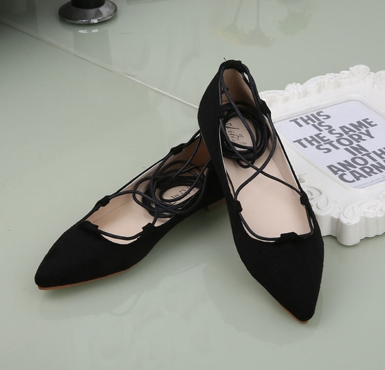 Black Roman Style Shoes Import