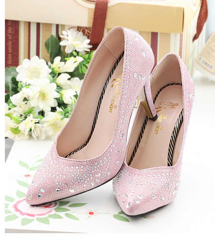 Pink Korea High Heel Party Shoes