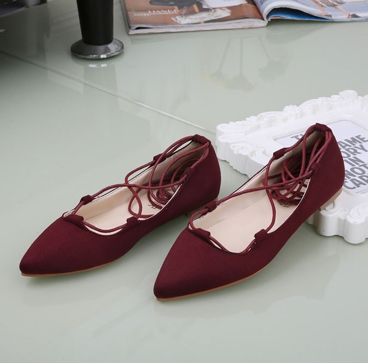 Red Roman Style Shoes Import