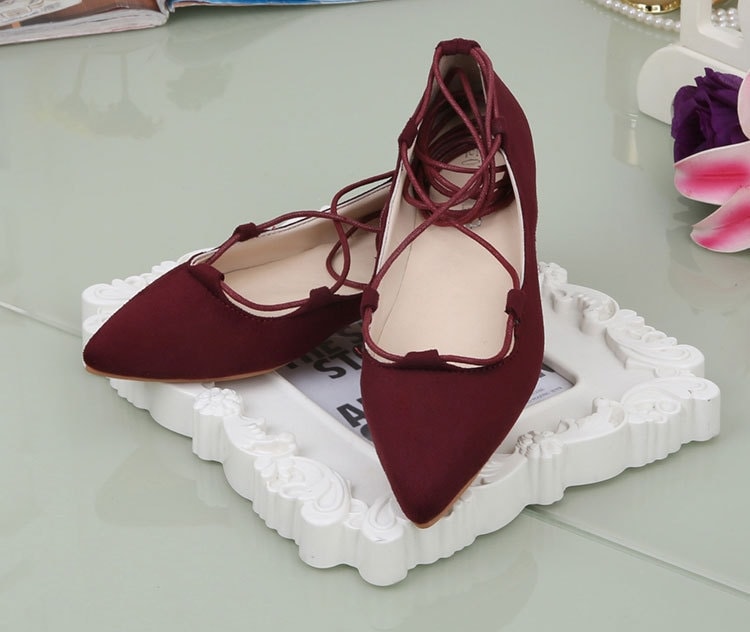 Red Roman Style Shoes Import