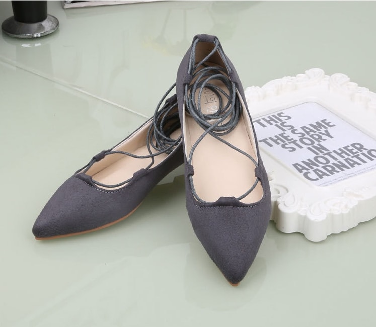 Gray Roman Style Shoes Import