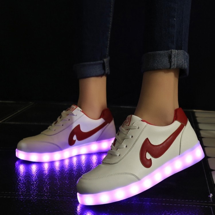 Red Tidal Wave Led Shoes - Unisex Adult