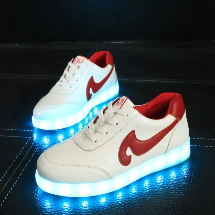 Red Tidal Wave Led Shoes - Unisex Adult