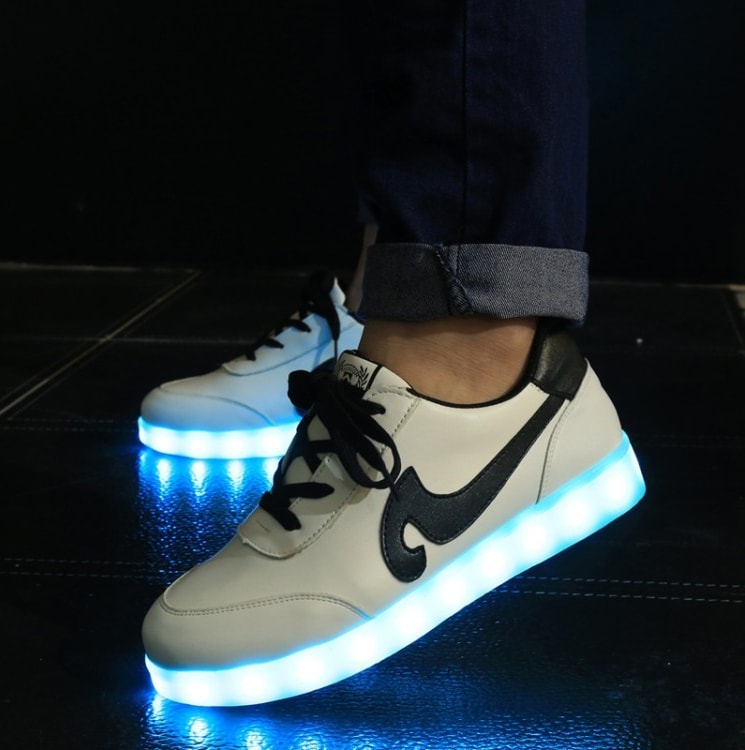 Black Tidal Wave Led Shoes - Unisex Adult