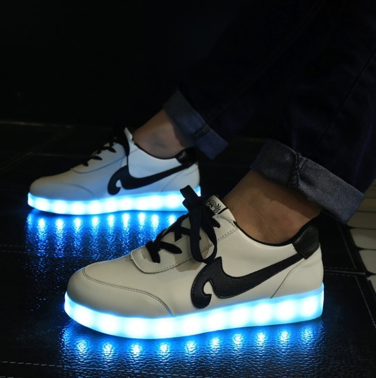 Black Tidal Wave Led Shoes - Unisex Adult