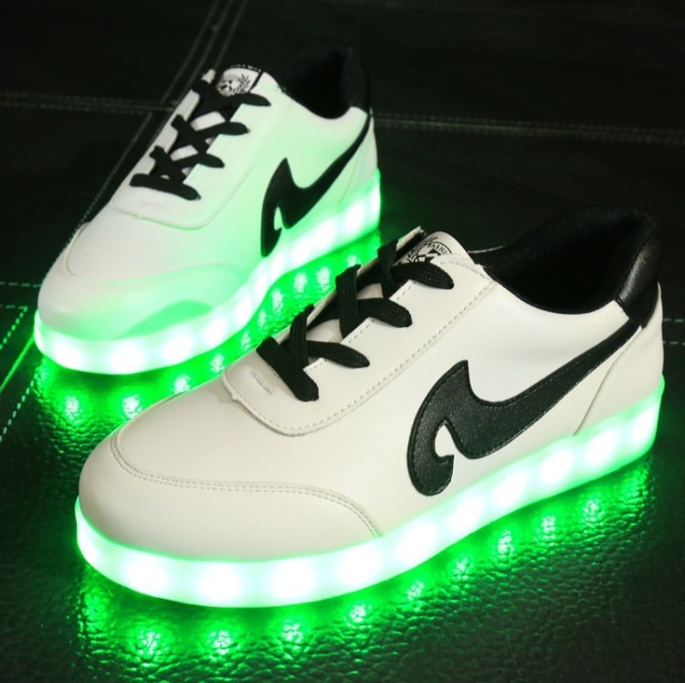 Black Tidal Wave Led Shoes - Unisex Adult