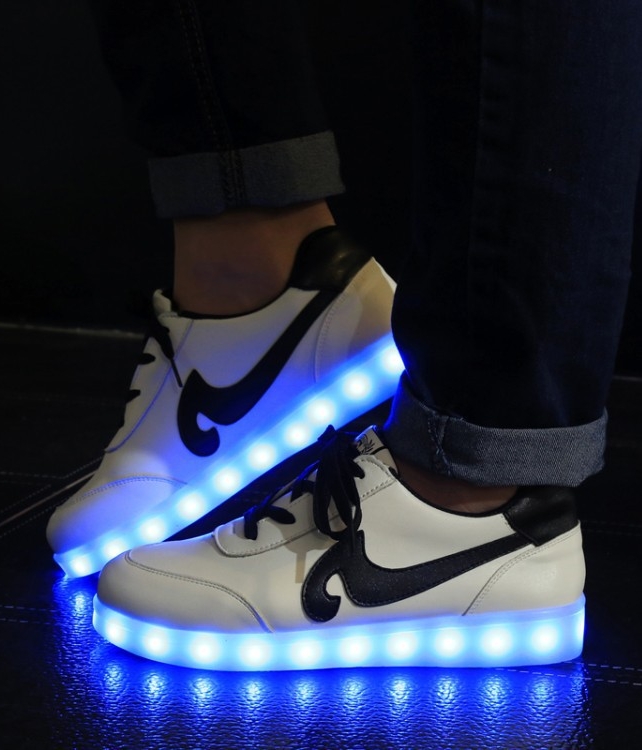 Black Tidal Wave Led Shoes - Unisex Adult