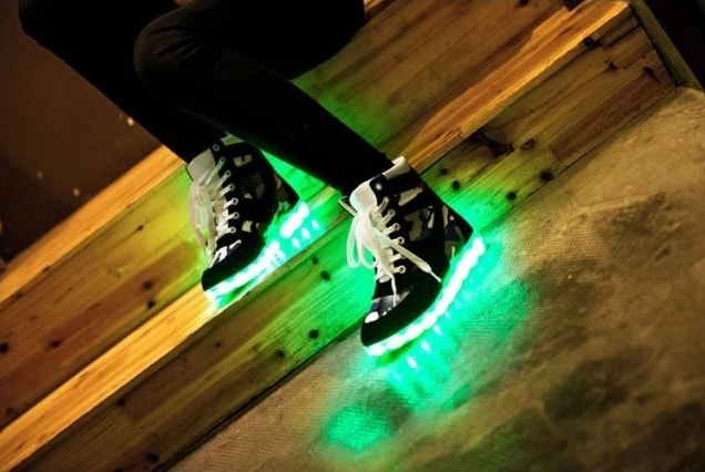 Black Army Led Boots - Unisex Adult