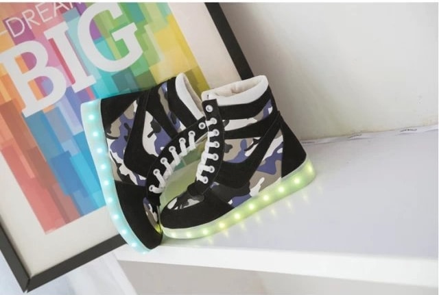 Black Army Led Boots - Unisex Adult