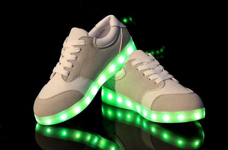 White Star Casual Sport Led Shoes - Unisex Adult