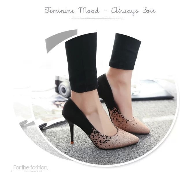 Black Korean High Heel Shoes Import