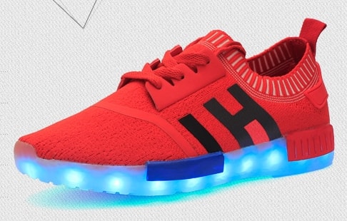 Red Casual LED Sport Shoes - Unisex Adult