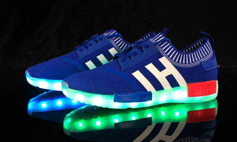 Blue Casual LED Sport Shoes - Unisex Adult