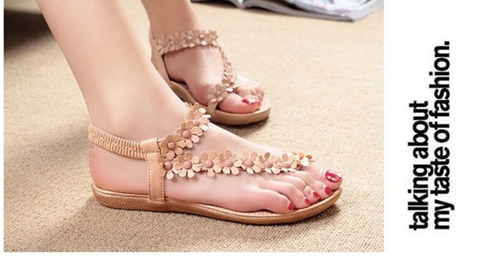 Beige Bohemian Sandal korea Import