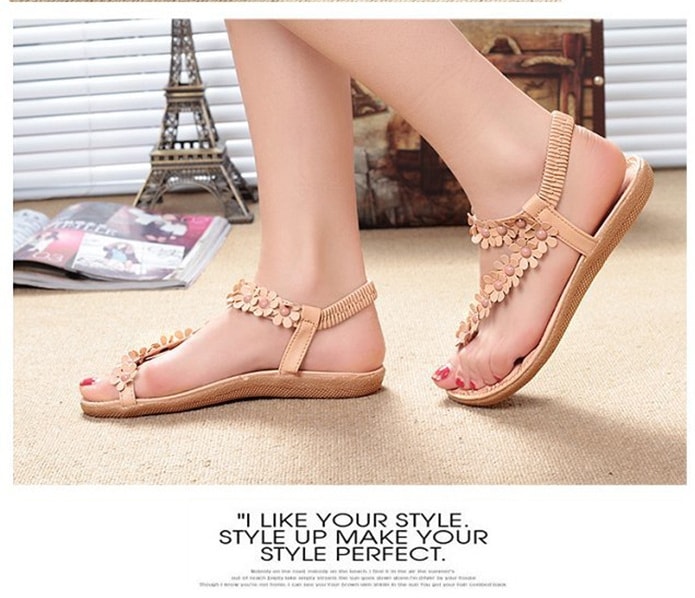 Beige Bohemian Sandal korea Import