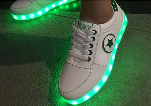 Green Star Casual LED Shoes - Unisex Adult