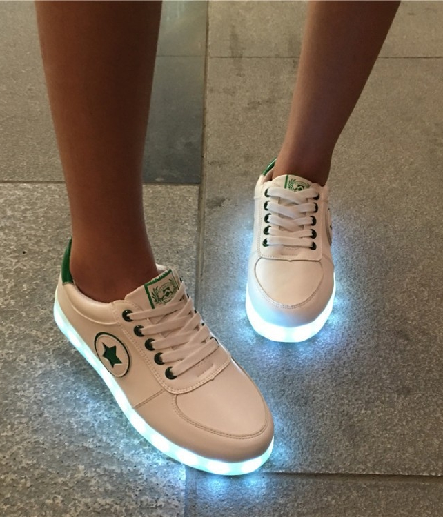 Green Star Casual LED Shoes - Unisex Adult