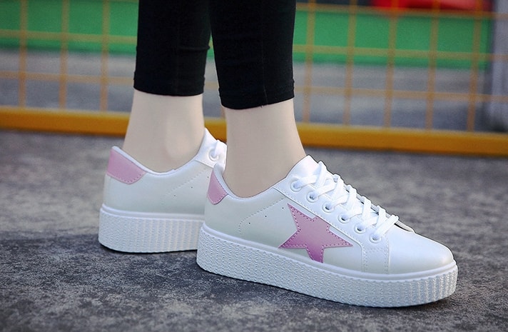 Pink Thick Crust Star Sneaker