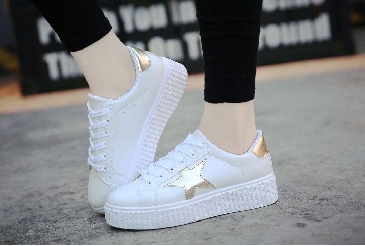 Gold Thick Crust Star Sneaker