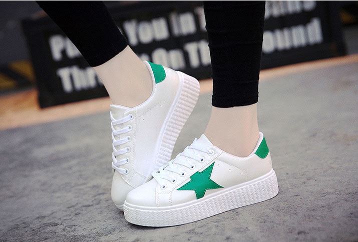 Green Thick Crust Star Sneaker