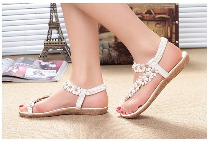 White Bohemian Sandal korea Import