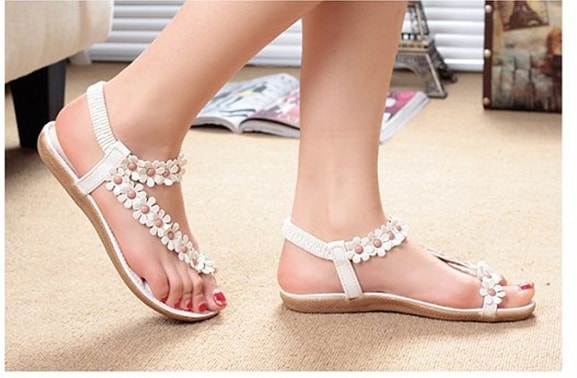 White Bohemian Sandal korea Import