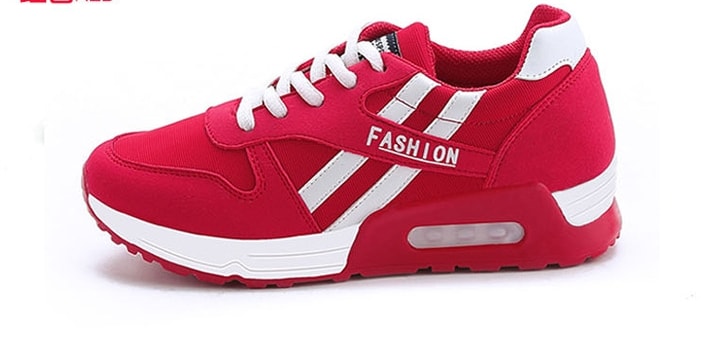 Red Casual Sport Sneakers Import